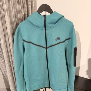 Nike Tech Teal and Black Hoodie and Bottom Set